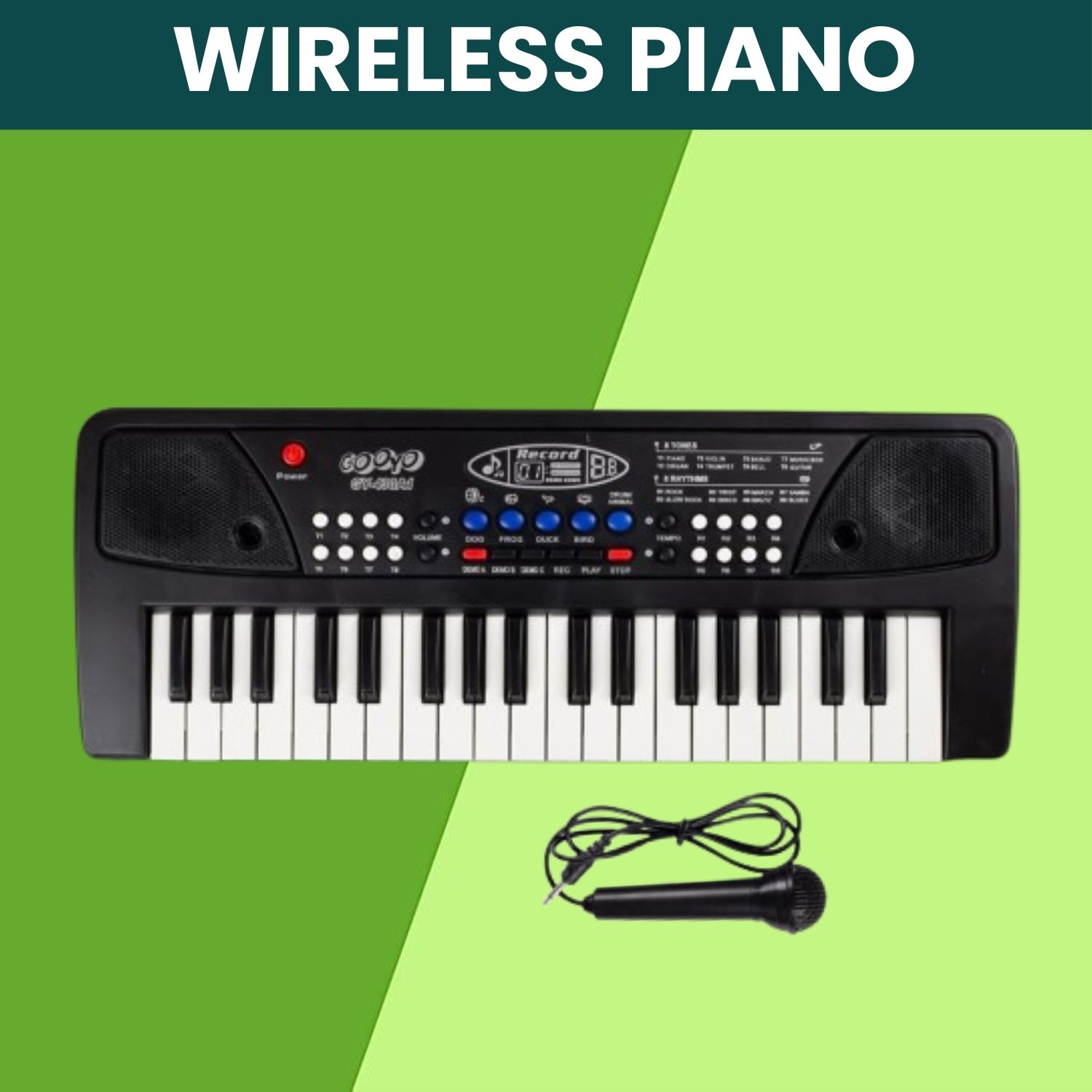 clairbell Musical Sound Toys 37Key (Piano Keyboard) with Recording & Mic for Boy/GirlK452 Musical Sound Toys 37Key (Piano Keyboard) with Recording & Mic for Boy/GirlK452 Analog Portable Keyboard-picture-28