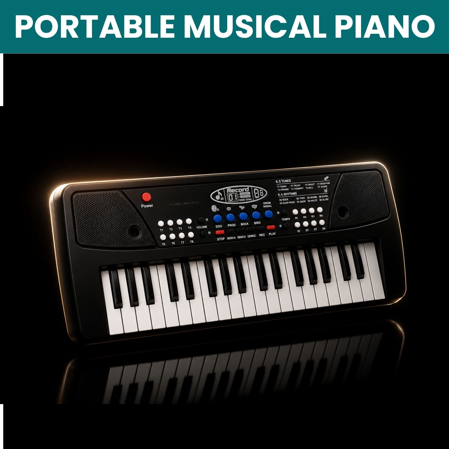clairbell Piano Keyboard With Mic 37 Keys Music Toy Protable Electronic Piano for KidsE30 Piano Keyboard With Mic 37 Keys Music Toy Protable Electronic Piano for KidsE30 Analog Digital Piano-picture-26