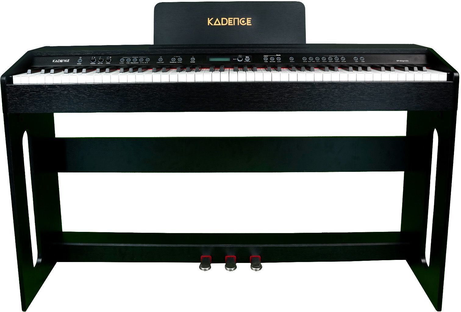 kadence KAD-DP-2W-BK-GEN25 Weighted Portable Wooden Black Stand Digital Digital Piano-picture-26