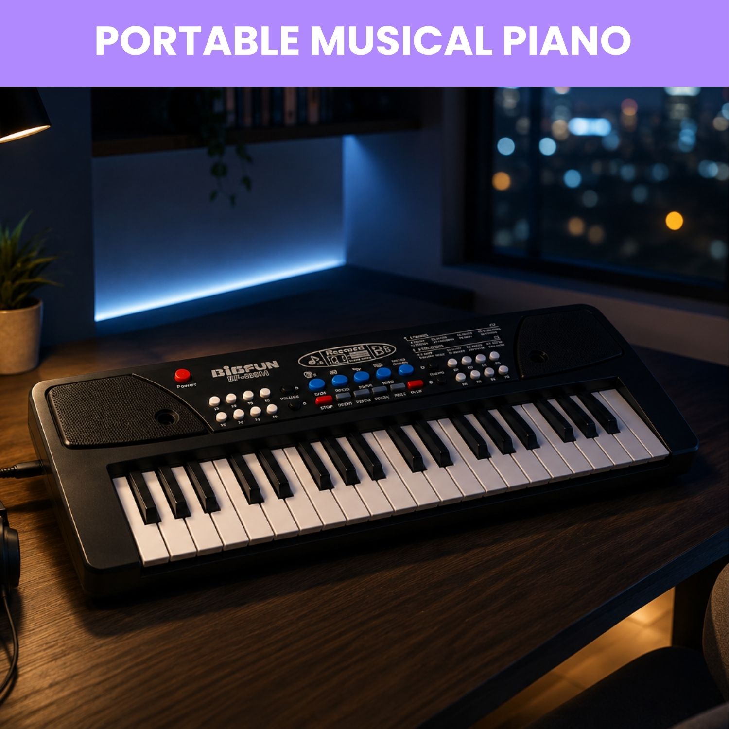 clairbell Piano Keyboard With Mic 37 Keys Music Toy Protable Electronic Piano for KidsE323 Piano Keyboard With Mic 37 Keys Music Toy Protable Electronic Piano for KidsE323 Analog Digital Piano-picture-28