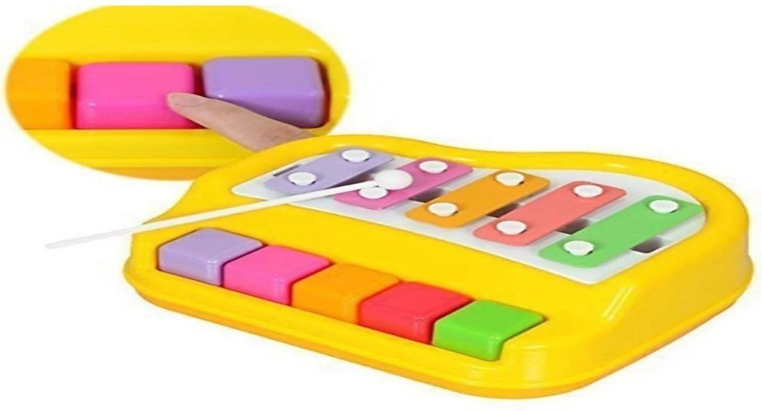 SALEOFF26694_@_197 Xylophone 2-in-1 Premium Piano 5 Key Scale Musical Toy For Kids - 300 Analog Digital Piano-image-46