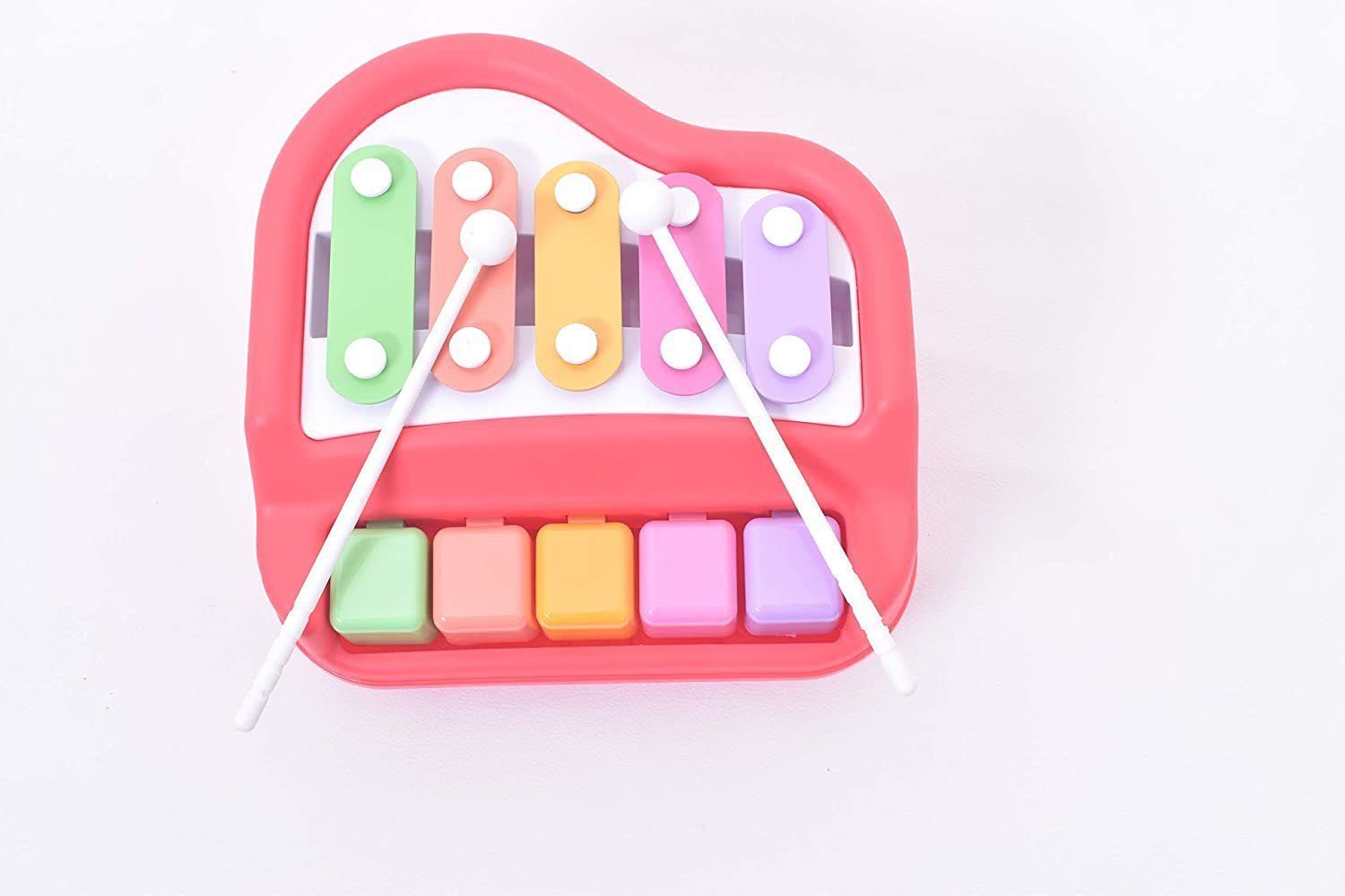 SALEOFF26672_@_42 Xylophone 2-in-1 Premium Piano 5 Key Scale Musical Toy For Kids - 278 Analog Digital Piano-image-31