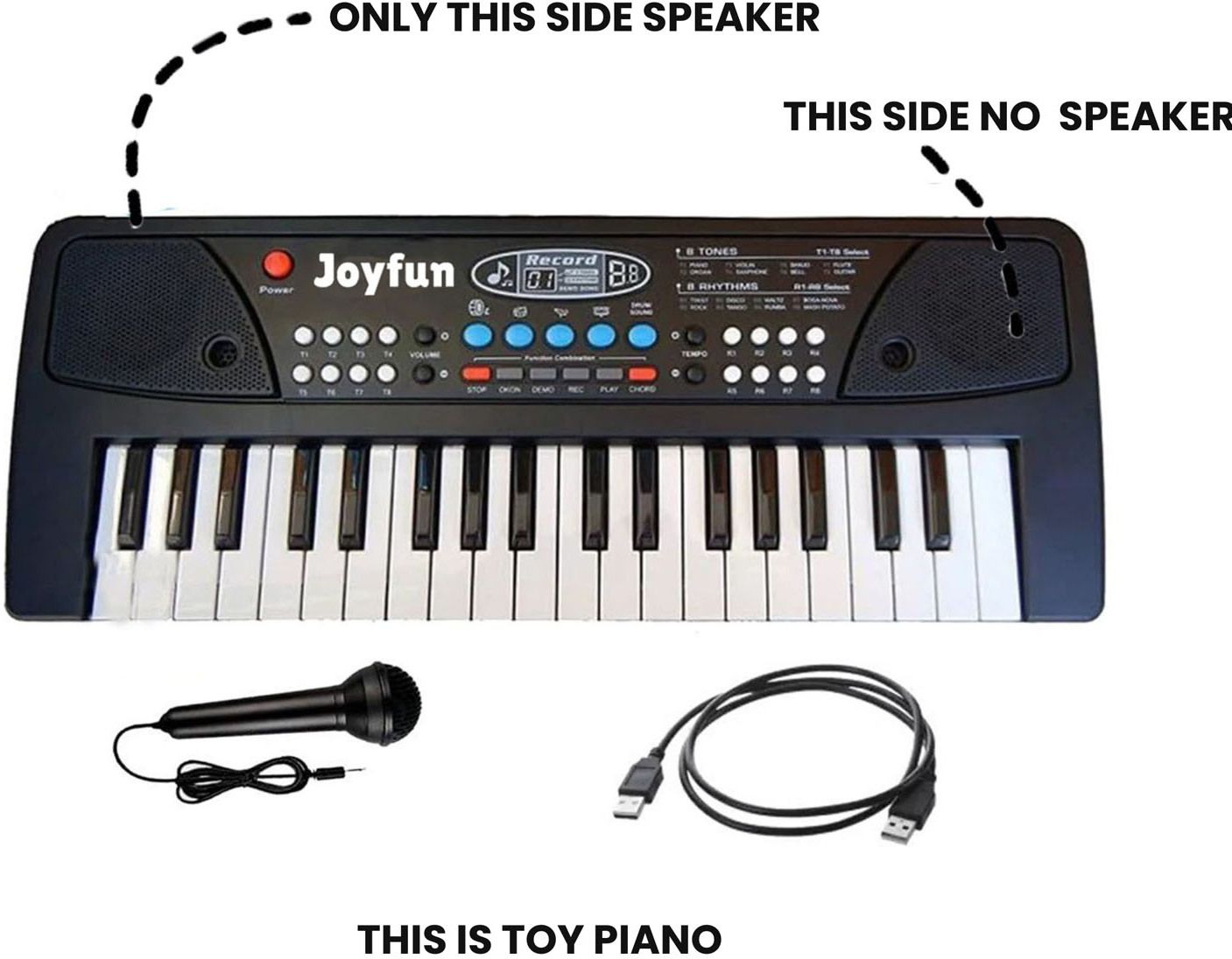 430A2 Piano with Microphone Input, USB Power & Sound Recording Functionality Analog Portable Keyboard-image-17