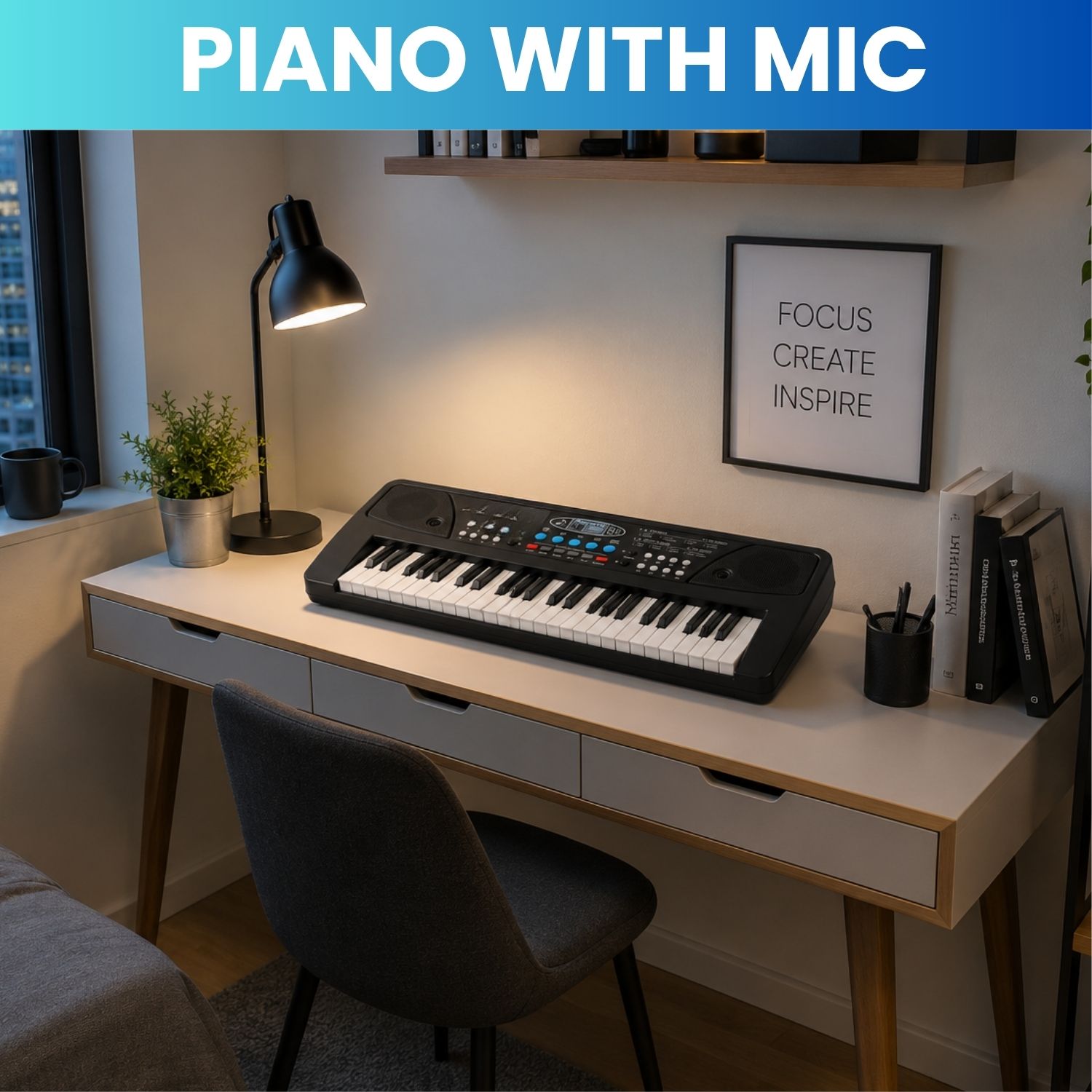 clairbell Piano Keyboard With Mic 37 Keys Music Toy Protable Electronic Piano for KidsE155 Piano Keyboard With Mic 37 Keys Music Toy Protable Electronic Piano for KidsE155 Analog Digital Piano-picture-10