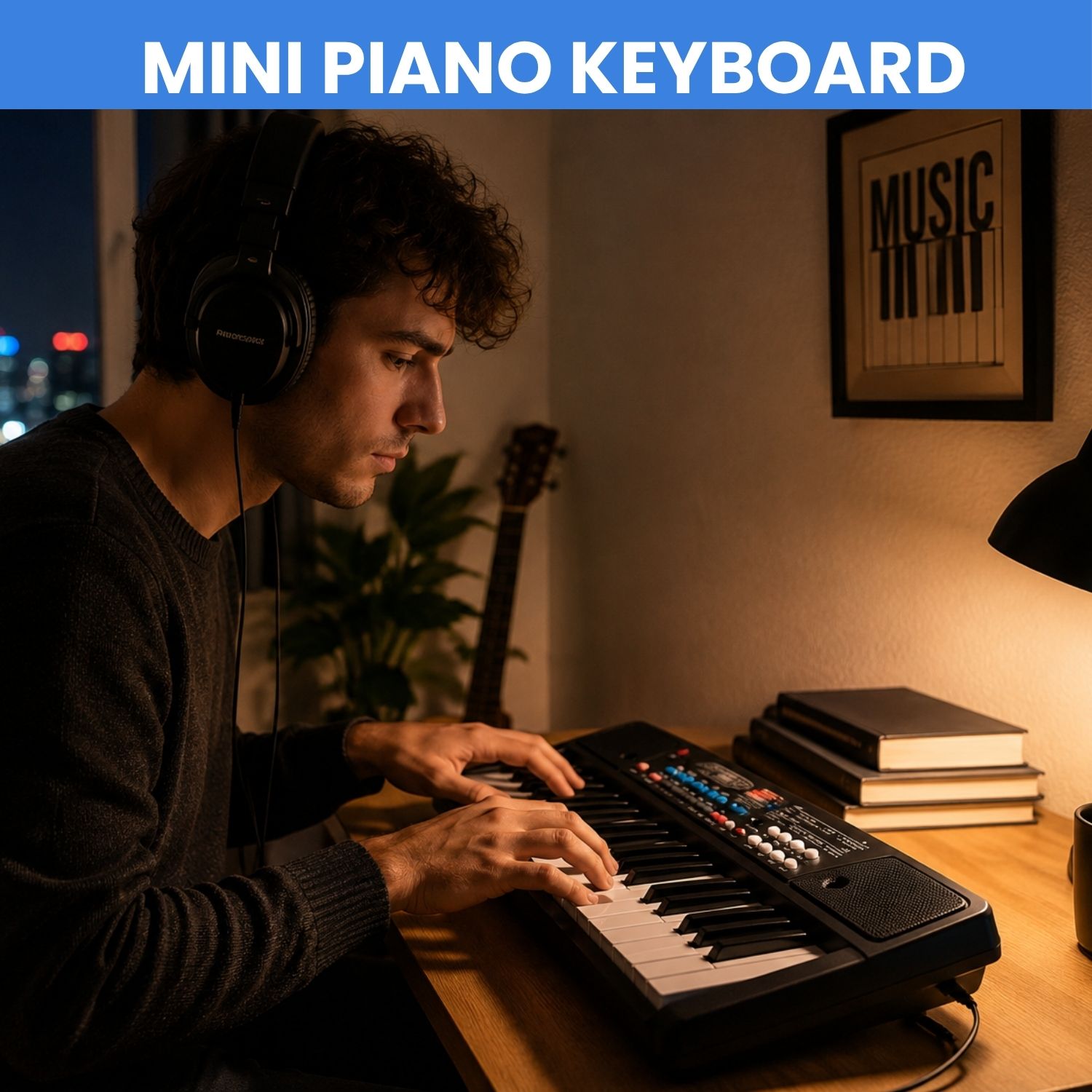 guggu Piano Keyboard With Mic 37 Keys Music Toy Protable Electronic Piano for KidsT301 Piano Keyboard With Mic 37 Keys Music Toy Protable Electronic Piano for KidsT301 Analog Digital Piano-picture-3
