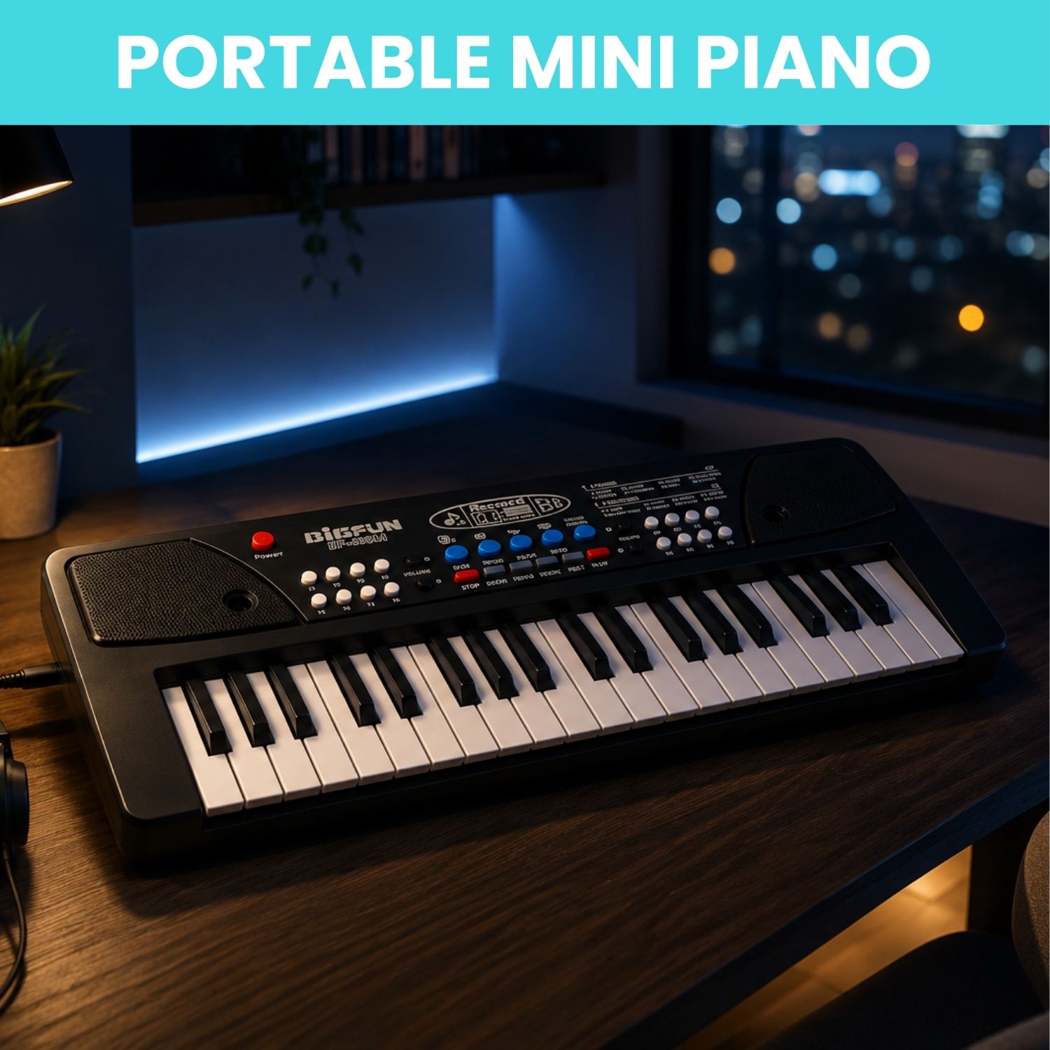 clairbell Piano Keyboard With Mic 37 Keys Music Toy Protable Electronic Piano for KidsE86 Piano Keyboard With Mic 37 Keys Music Toy Protable Electronic Piano for KidsE86 Analog Digital Piano-picture-5