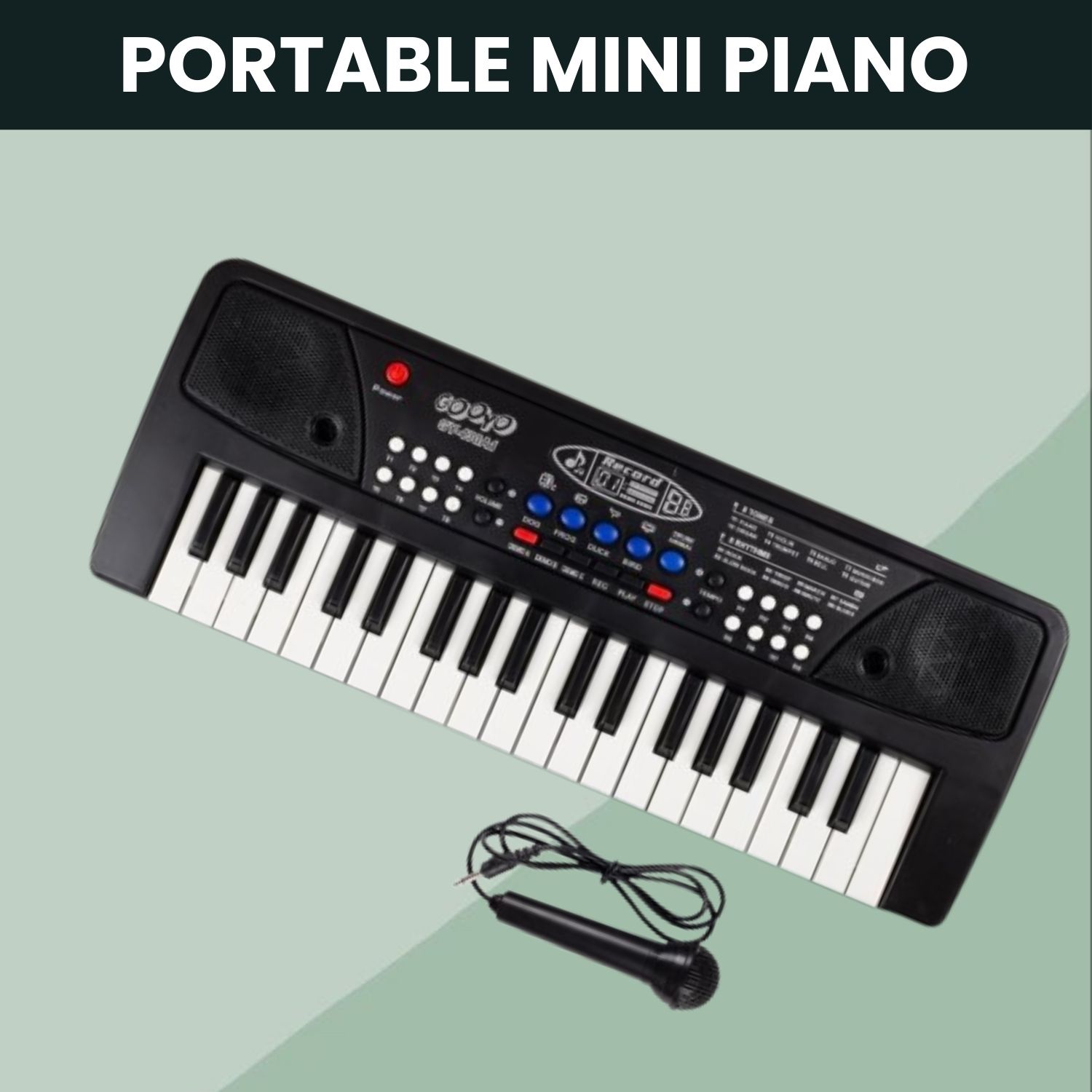 clairbell Musical Sound Toys 37Key (Piano Keyboard) with Recording & Mic for Boy/GirlK46 Musical Sound Toys 37Key (Piano Keyboard) with Recording & Mic for Boy/GirlK46 Analog Portable Keyboard-picture-28