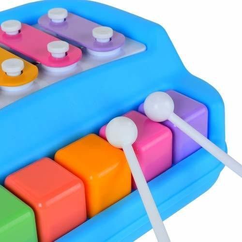 saleoff SALEOFF26817_@_177 Xylophone 2-in-1 Premium Piano 5 Key Scale Musical Toy For Kids - 423 Analog Digital Piano-picture-26