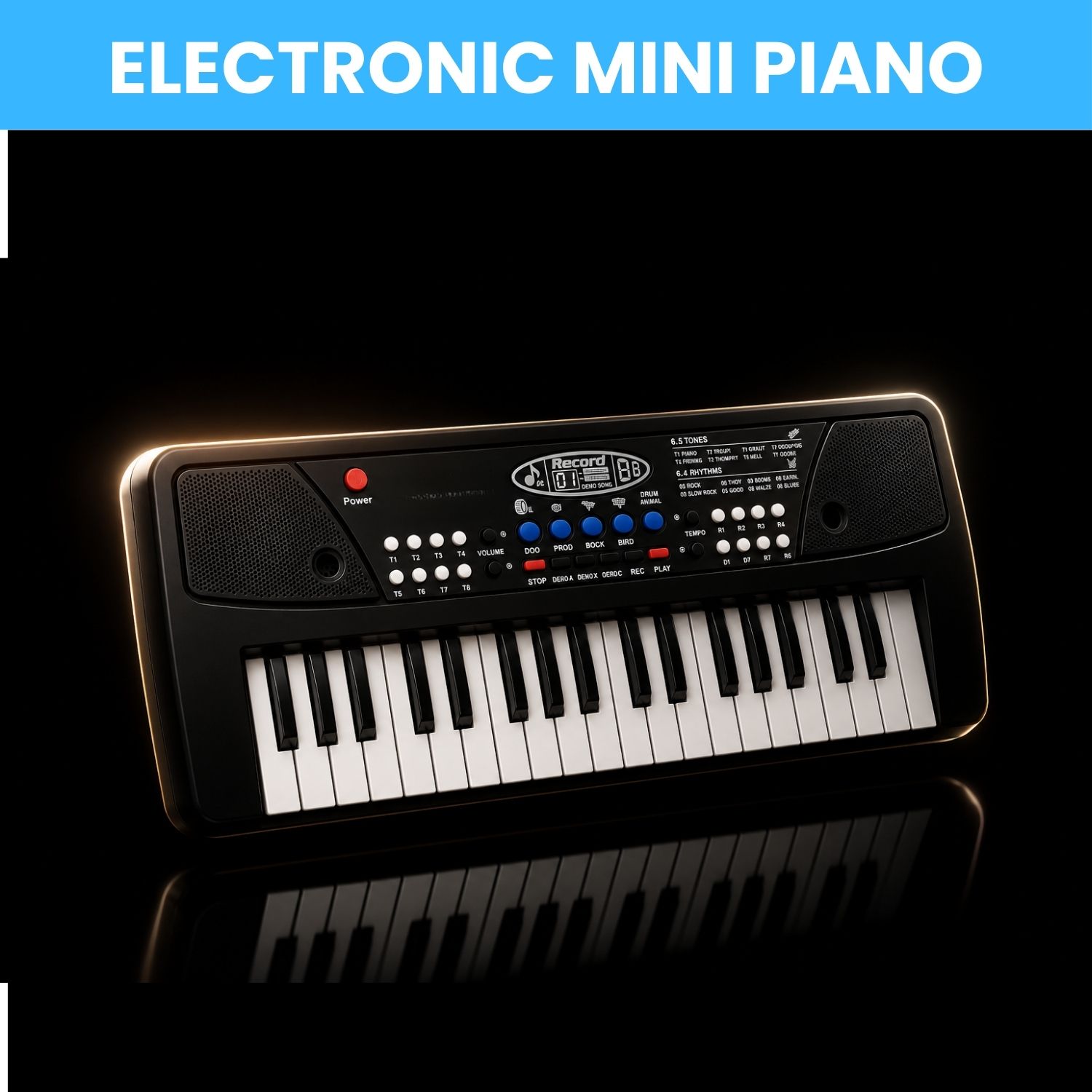 clairbell Piano Keyboard With Mic 37 Keys Music Toy Protable Electronic Piano for KidsE429 Piano Keyboard With Mic 37 Keys Music Toy Protable Electronic Piano for KidsE429 Analog Digital Piano-picture-26