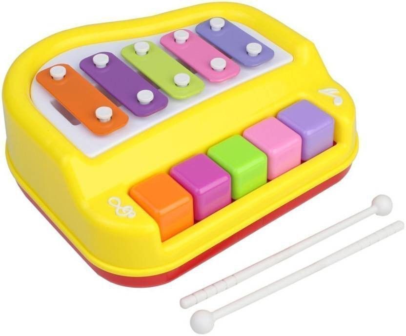 SALEOFF26641_@_300 Xylophone 2-in-1 Premium Piano 5 Key Scale Musical Toy For Kids - 7 Analog Digital Piano-image-36