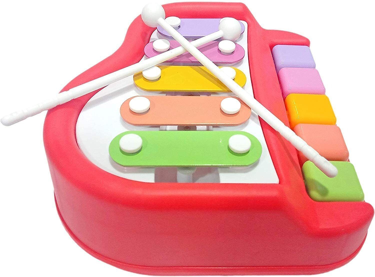 saleoff SALEOFF26708_@_1201 Xylophone 2-in-1 Premium Piano 5 Key Scale Musical Toy For Kids - 314 Analog Digital Piano-picture-3