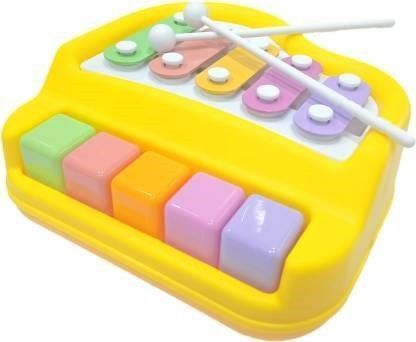 SALEOFF26549_@_68 Xylophone 2-in-1 Premium Piano 5 Key Scale Musical Toy For Kids - 155 Analog Digital Piano-image-29