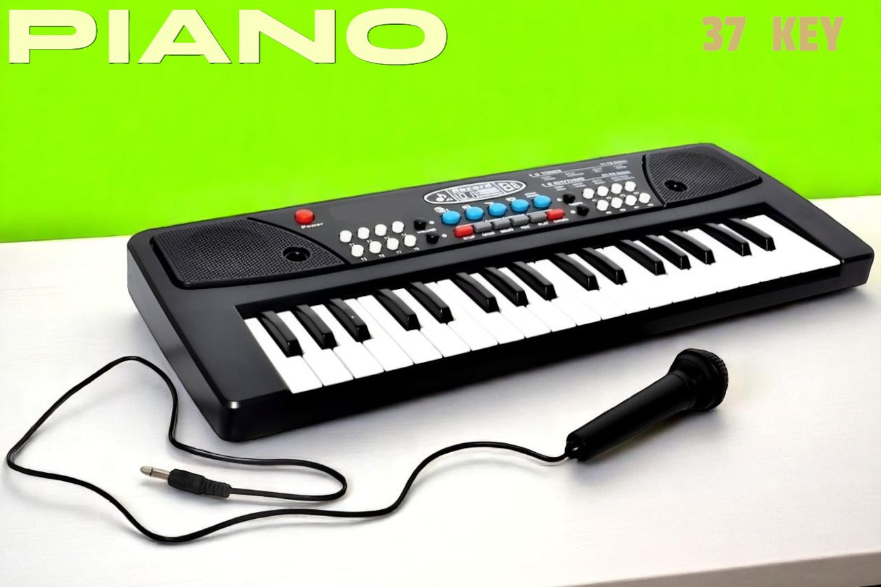 shamsa X412 Keys Piano Toy with Microphone, USB Power Cable & Sound Recording Best Birthday Gift for Boys and Girls Musical Instruments Analog Digital Piano-picture-41