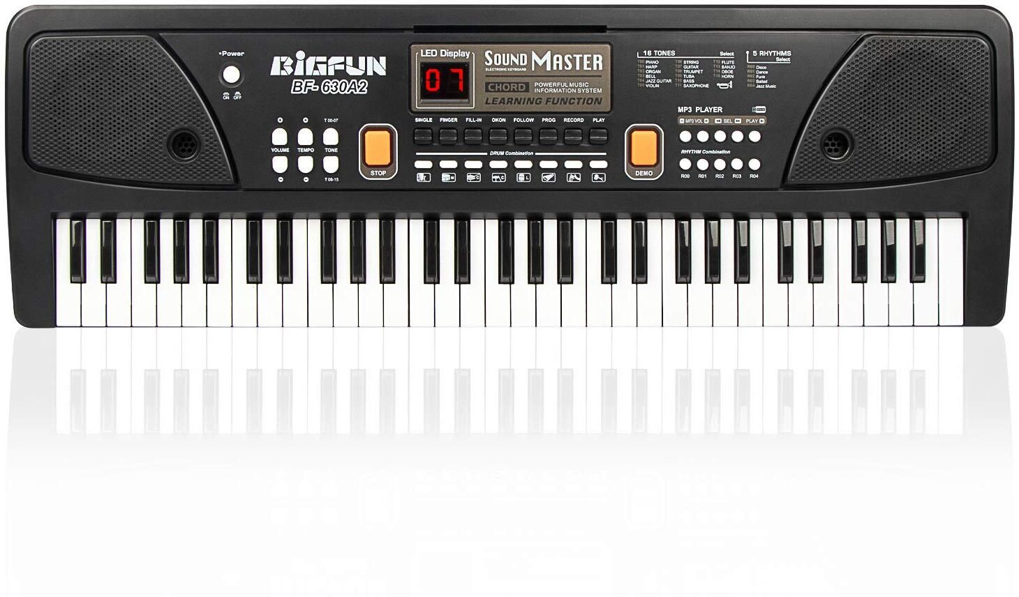 Piano electronic multi-function portable piano with led display & mic piano Micro USB Cable | Analog Portable Keyboard Analog Portable Keyboard-image-40