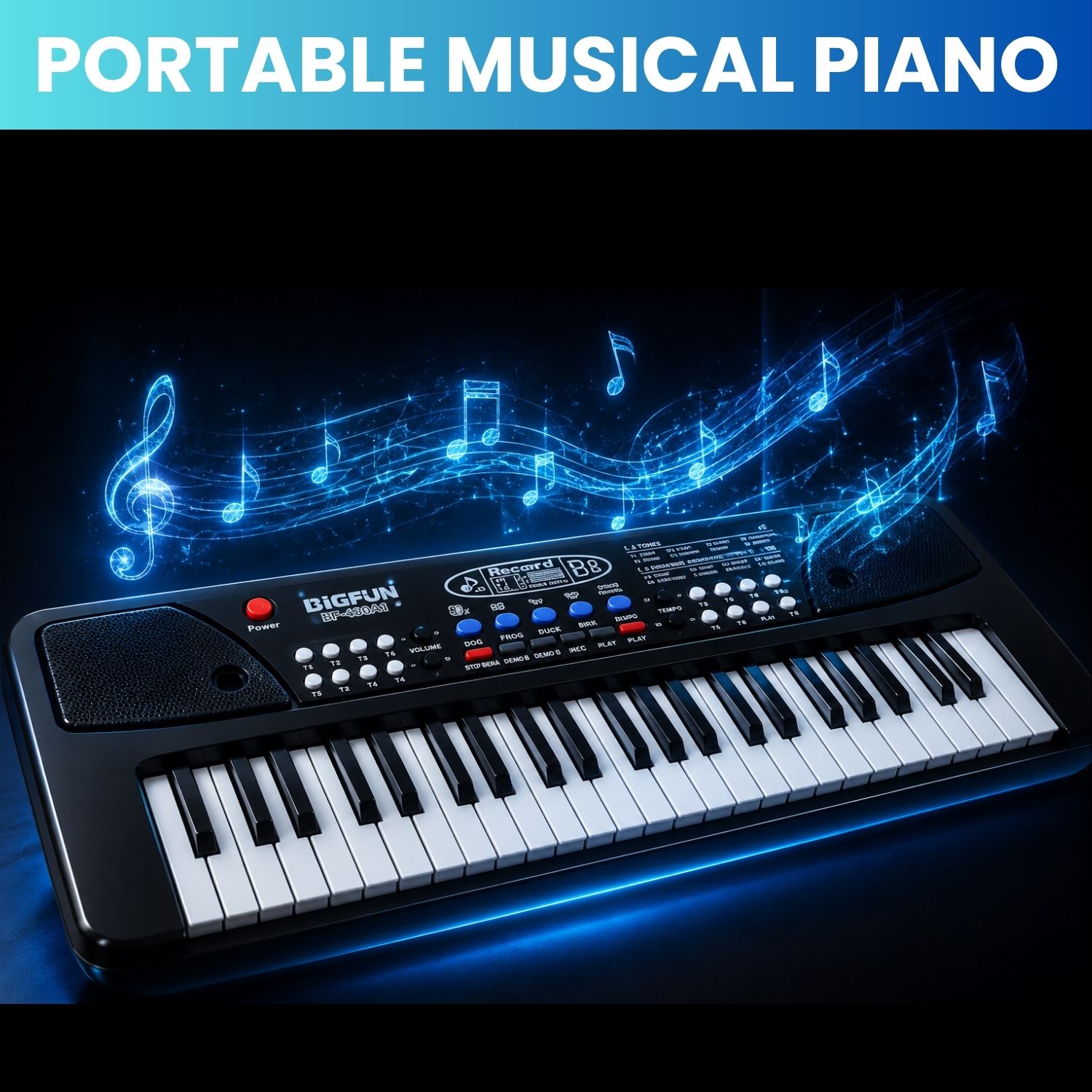 guggu Piano Keyboard With Mic 37 Keys Music Toy Protable Electronic Piano for KidsT487 Piano Keyboard With Mic 37 Keys Music Toy Protable Electronic Piano for KidsT487 Analog Digital Piano-picture-26