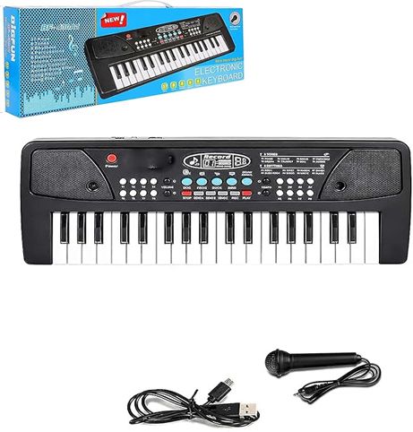 star venture 37-Keys Piano Toy with USB Cable, Microphone & Song Record Features for Kids 37-Keys Piano Toy with USB Cable, Microphone & Song Record Features for Kids Analog Portable Keyboard-picture-42