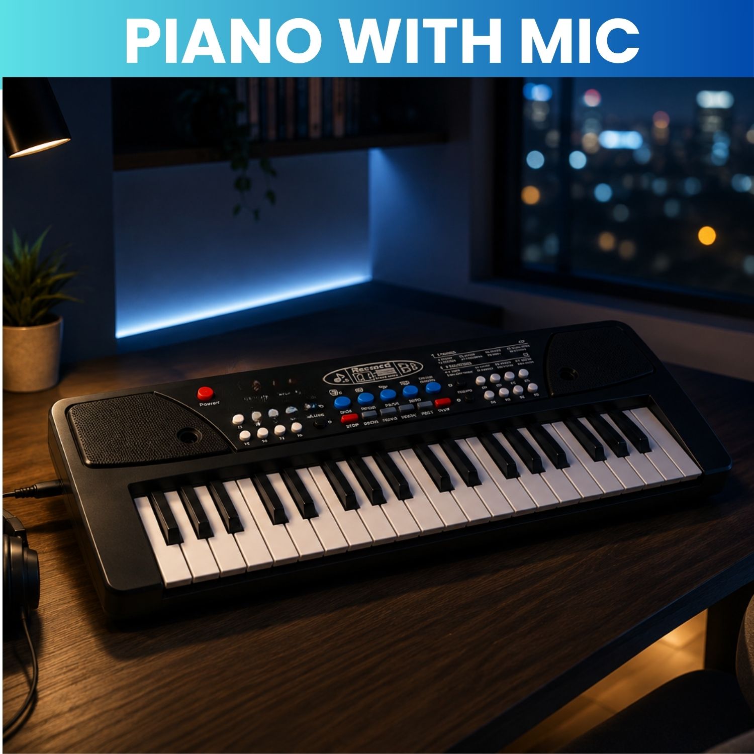 guggu Piano Keyboard With Mic 37 Keys Music Toy Protable Electronic Piano for KidsT341 Piano Keyboard With Mic 37 Keys Music Toy Protable Electronic Piano for KidsT341 Analog Digital Piano-picture-28