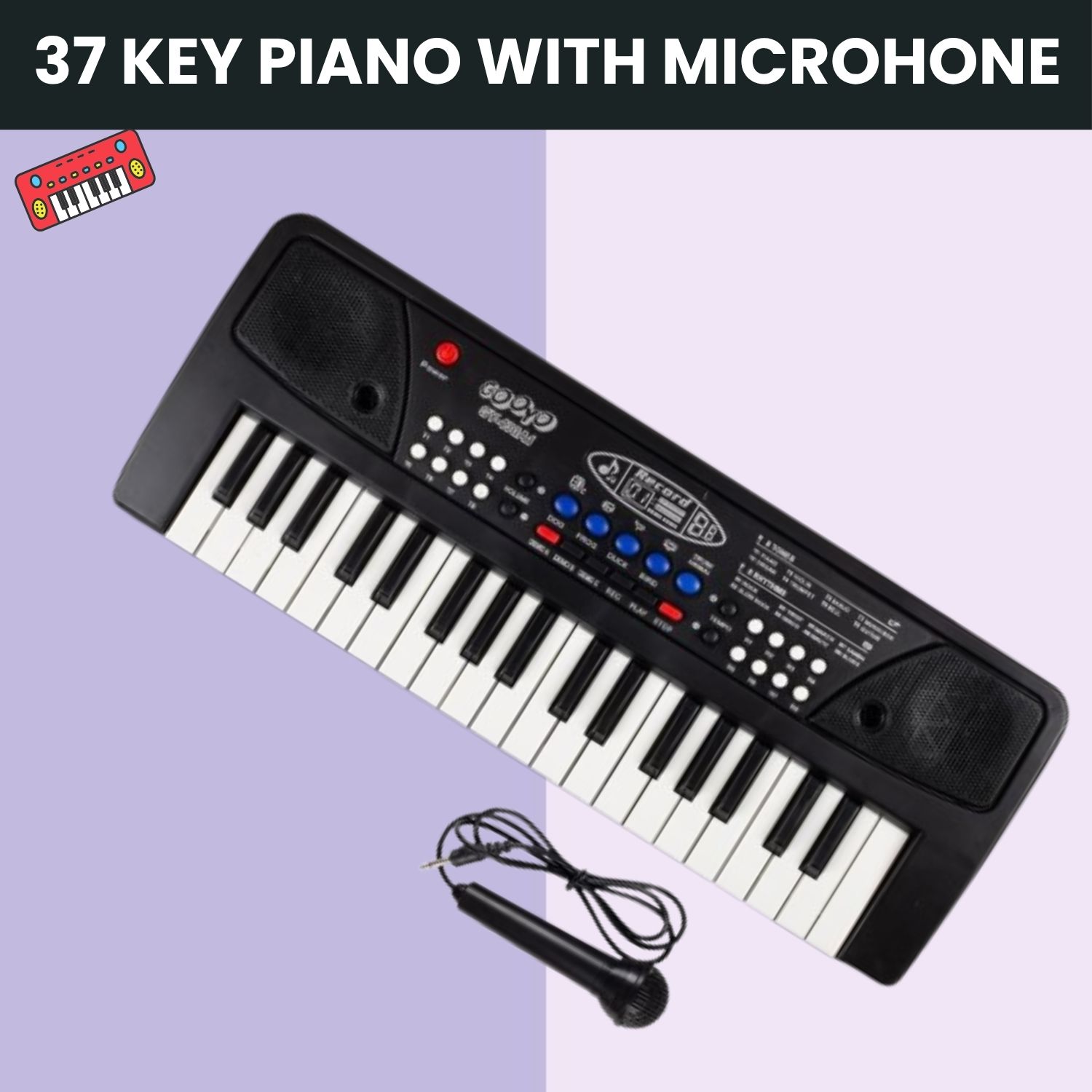 piano keyboard, portable electronic toy with mic, 37 keys 8 tones for kidse127 piano keyboard, portable electronic toy with mic, 37 keys 8 tones for kidse127 analog portable keyboard