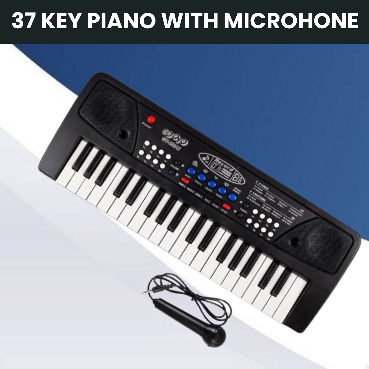 clairbell Musical Sound Toys 37Key (Piano Keyboard) with Recording & Mic for Boy/GirlL399 Musical Sound Toys 37Key (Piano Keyboard) with Recording & Mic for Boy/GirlL399 Analog Portable Keyboard-picture-15