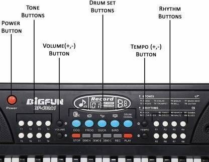 saleoff SALEOFF5197_@_1179 Bigfun 37 Keys Kids Piano Keyboard | Piano For Kids With Microphone346 Analog Digital Piano-picture-1