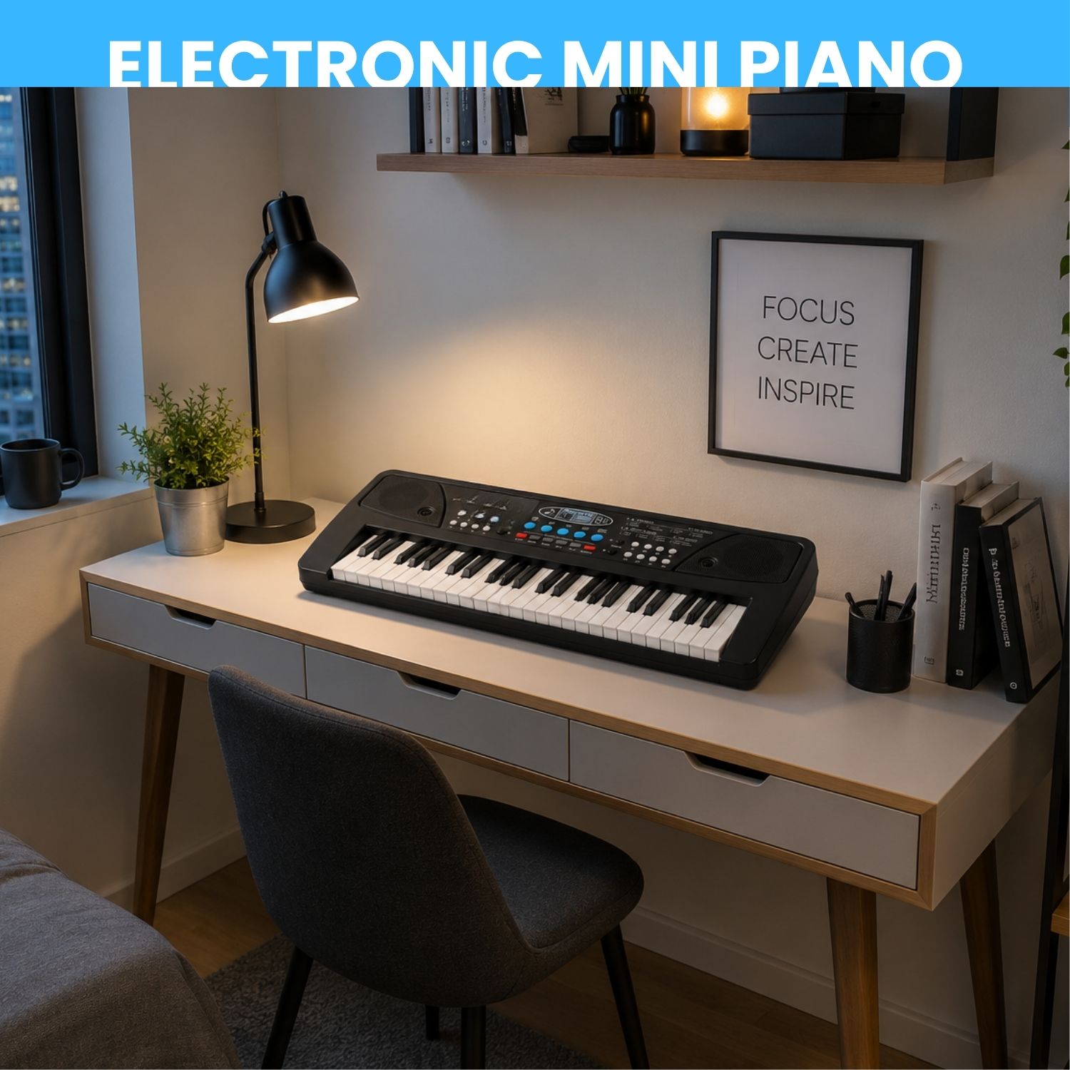 clairbell Piano Keyboard With Mic 37 Keys Music Toy Protable Electronic Piano for KidsE46 Piano Keyboard With Mic 37 Keys Music Toy Protable Electronic Piano for KidsE46 Analog Digital Piano-picture-15