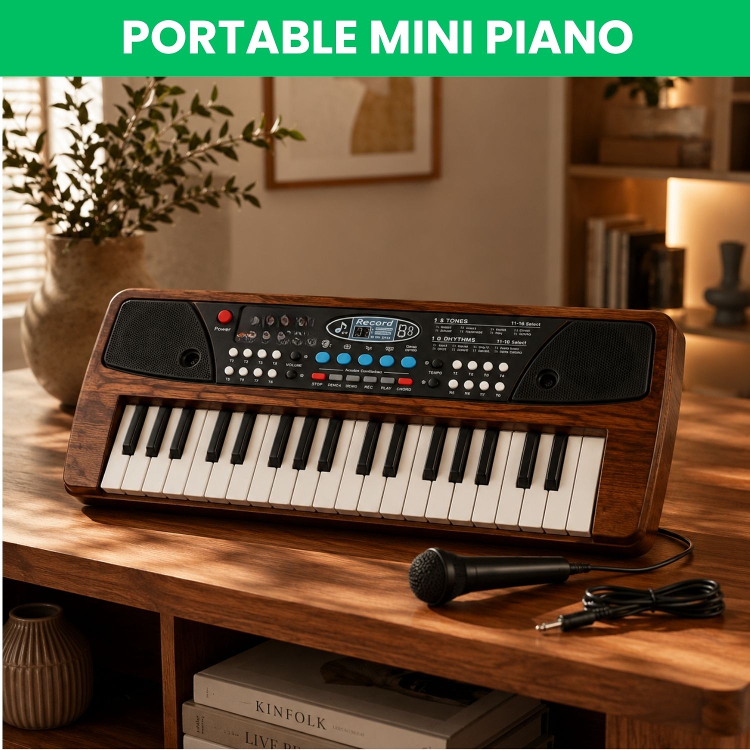 guggu Piano Keyboard With Mic 37 Keys Music Toy Protable Electronic Piano for KidsY264 Piano Keyboard With Mic 37 Keys Music Toy Protable Electronic Piano for KidsY264 Analog Digital Piano-picture-35