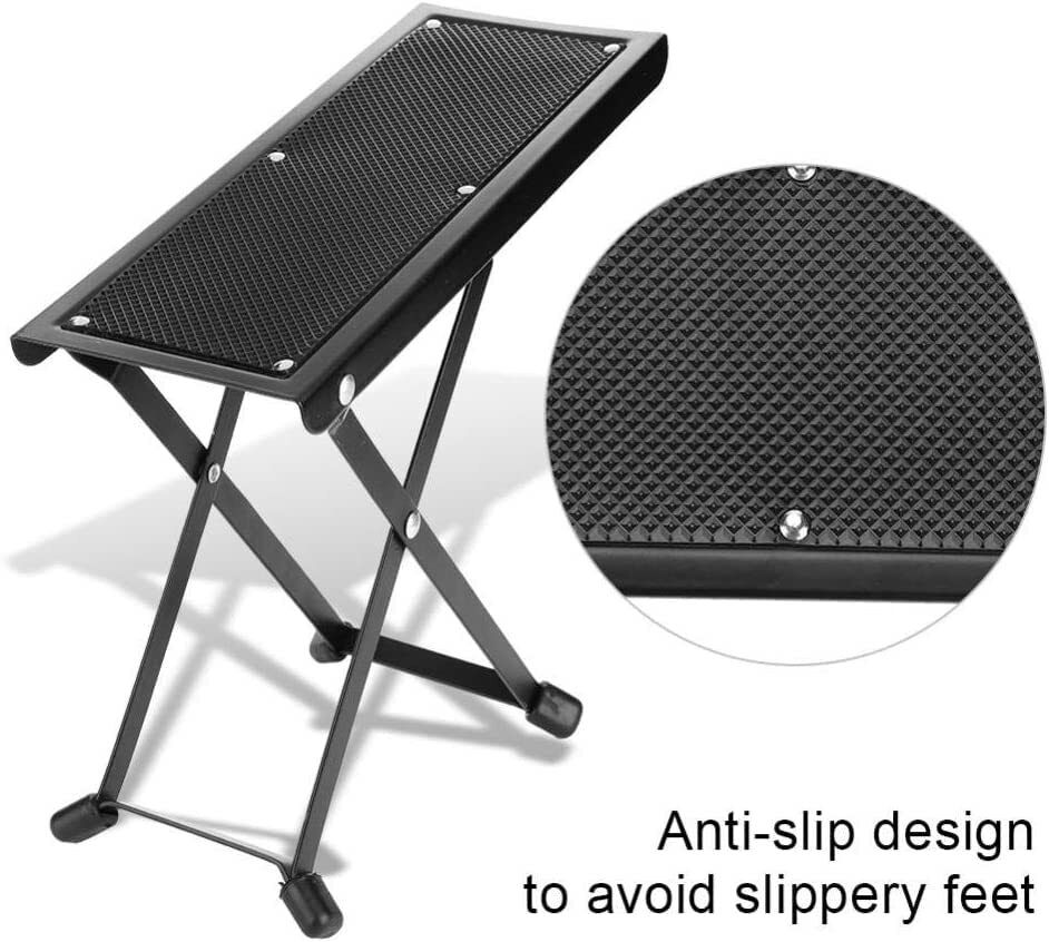 Guitar Foot Stool 5 Adjustable Height Made of Solid Iron Guitar Foot, Classical Guitar Stand-image-30