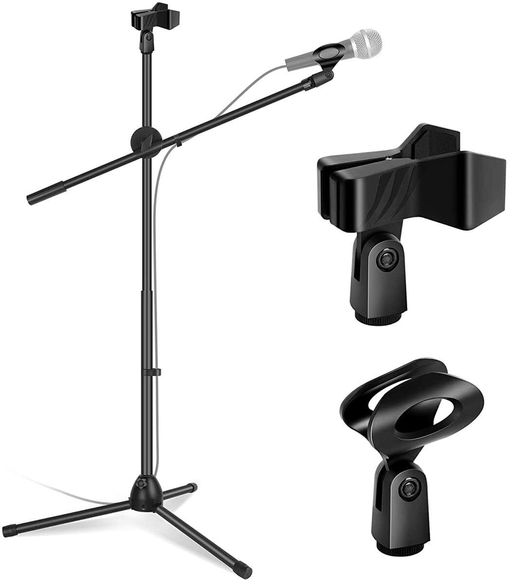 3Leg Tripod Mic Stand NB200 Adjustable Stand W/2 Mic Holder For Studio Recording Microphone Stand-image-46