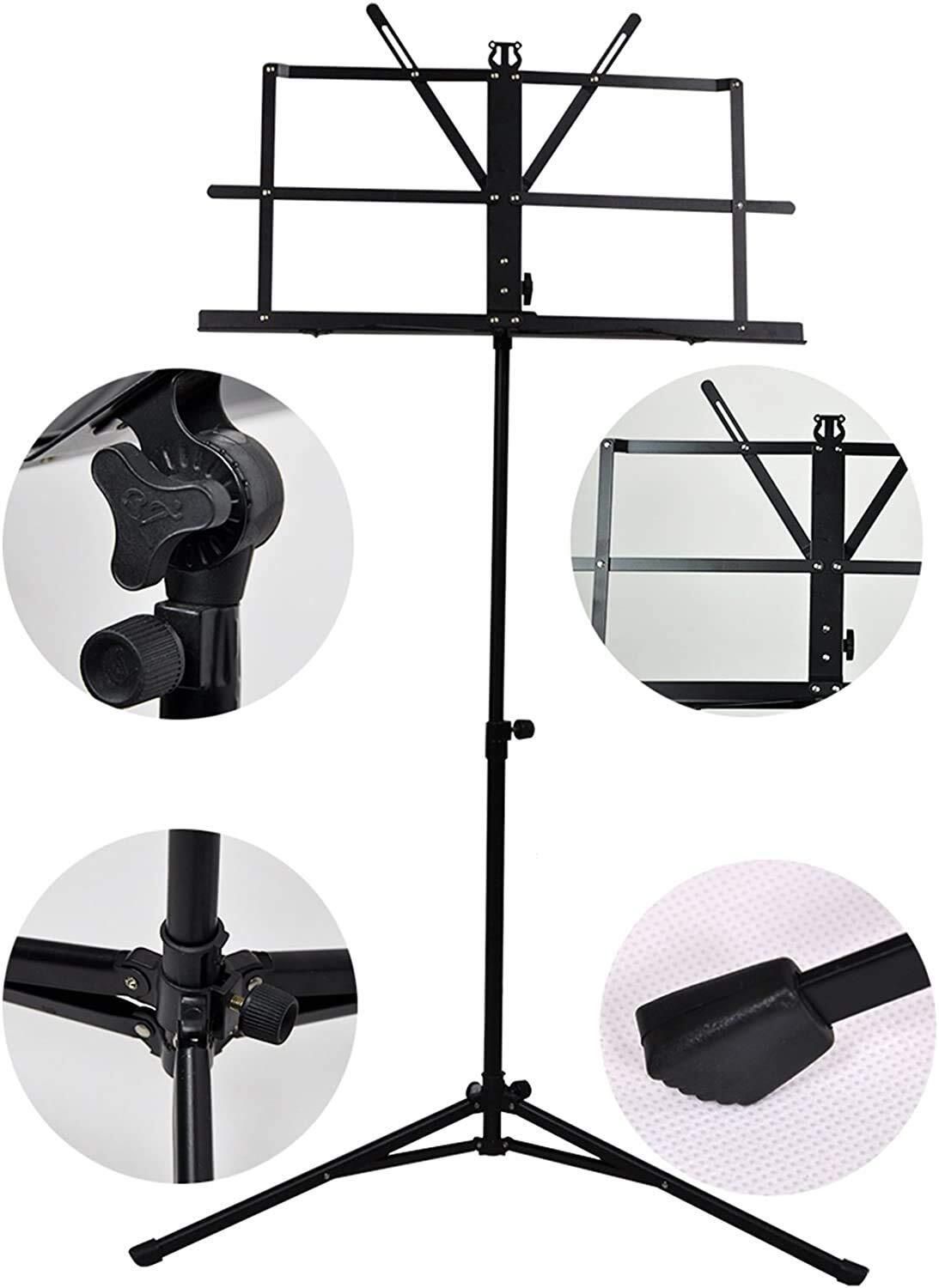 pleasure Foldable Music Stand Lightweight WireDesk & Angle Tripod Base Includes Carry Bag Notation Stand-picture-35