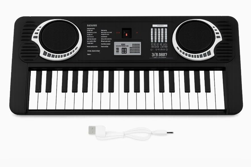pepstter 37 Key Portable Electronic Keyboard Piano for Kids with USB Power and Speakers-picture-12