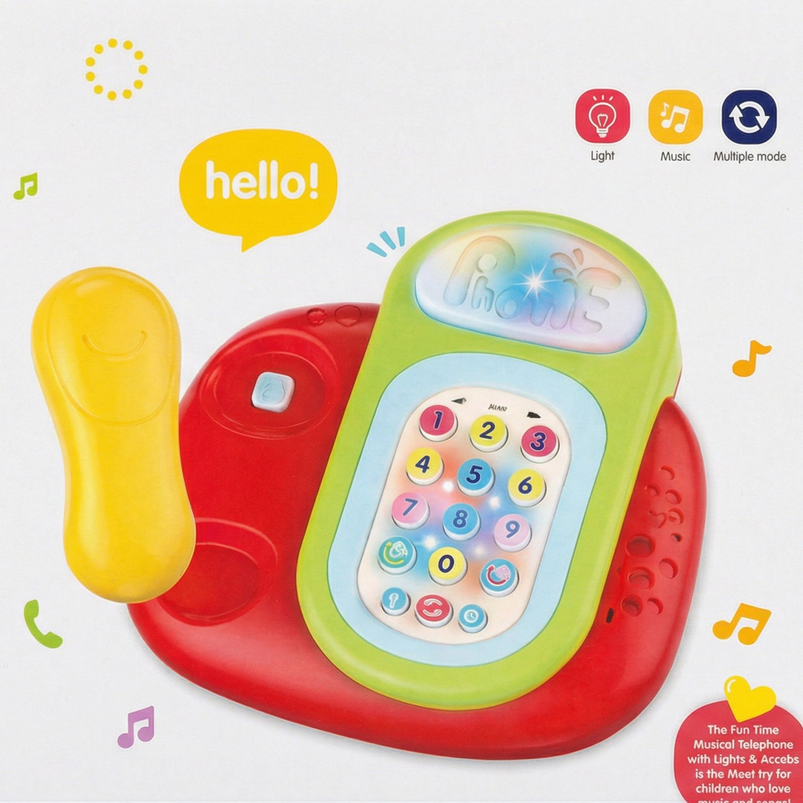 toybot Interactive Baby Musical Phone Toy with Lights, Sounds & Number Keypad-picture-2