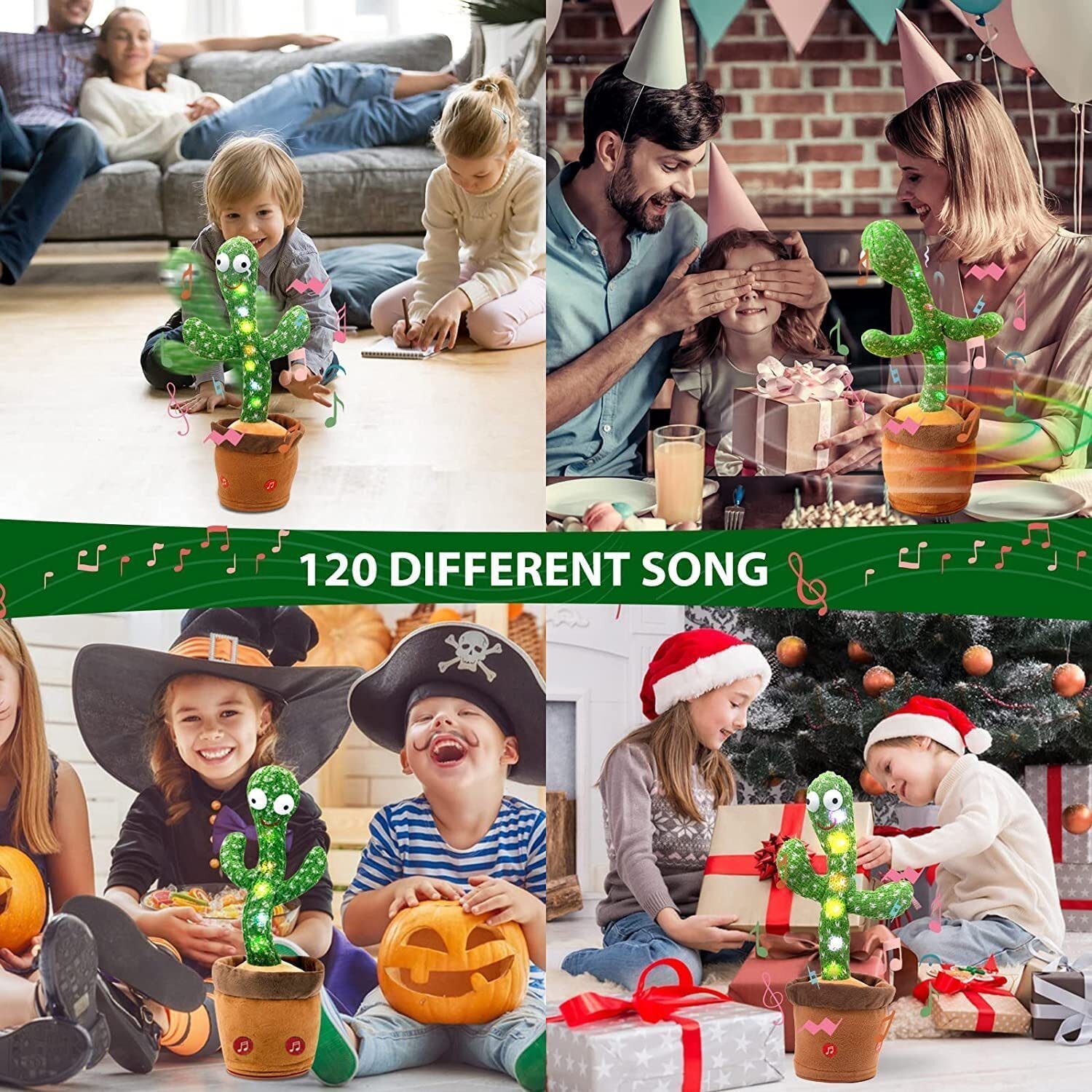 haulsale Dancing Cactus Musical Toy Can Sing, Wriggle & Repeat The Recording-85-picture-48