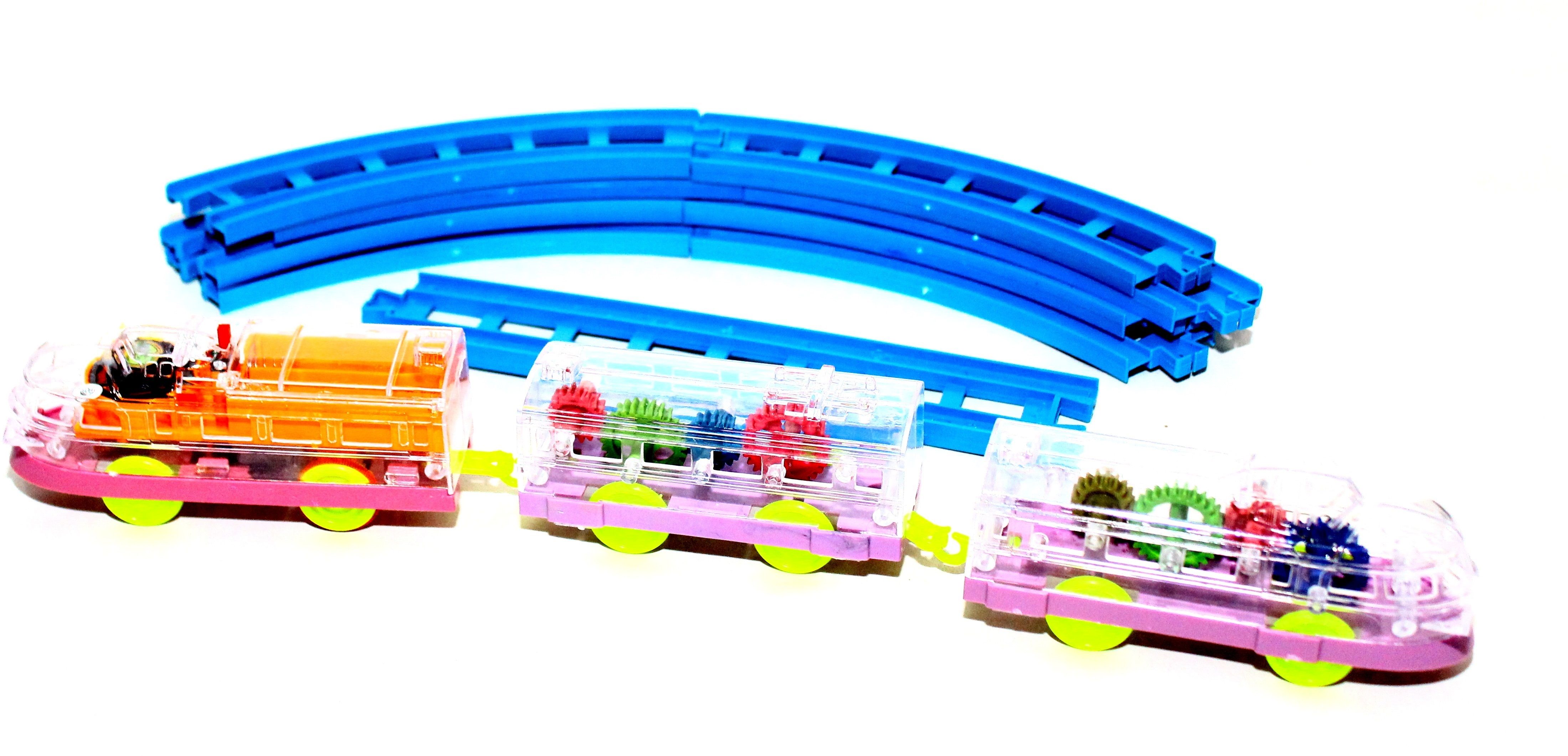 Transparent Concpt Train Electric Mechanical Gear Colorful Light&Charming Music-image-12