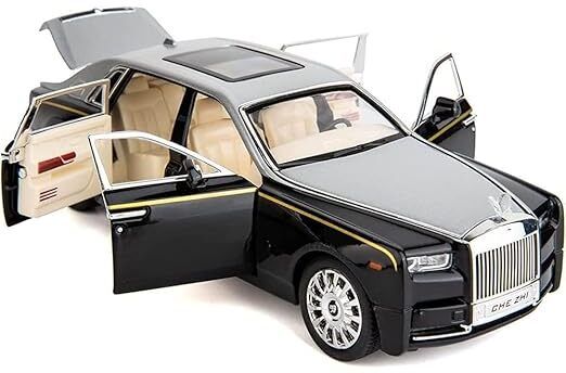 Model Toy Car with Sound and Light?New Version? (Rolls-Royce Phantom-White)