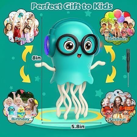 shrinath Dancing Automatic Moving Cartoon Jelly Fish Toy for Kids-picture-40