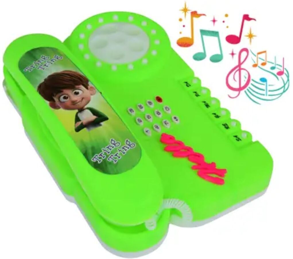 digsmorden Light & Music Antique Landline Phone Toy for Kids with Rotary Dial- Age 1+-picture-28