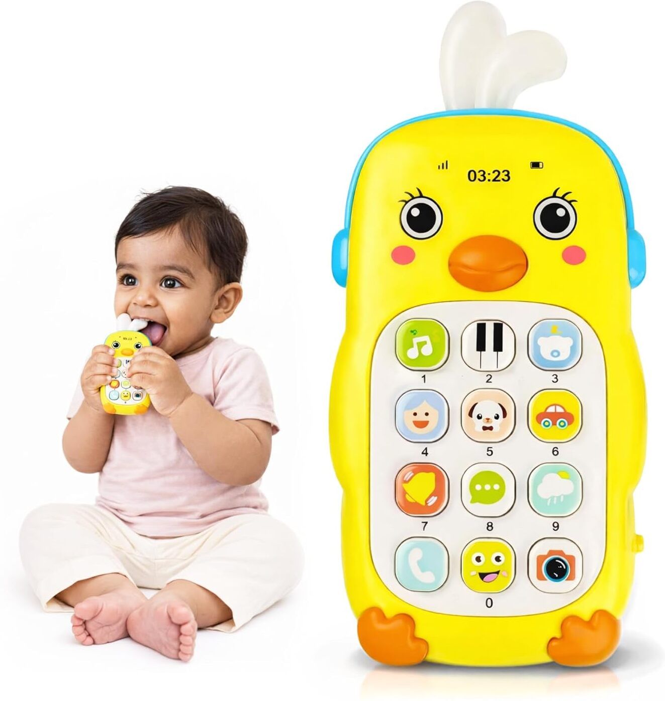 Baby Cell Phone Toy - Musical Lights & Sounds, Montessori Sensory Toy 12-18M-image-45