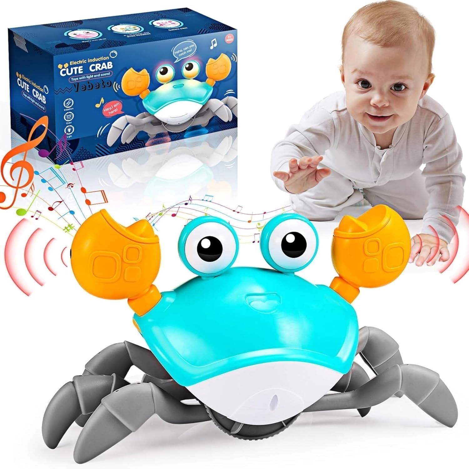 shl Induction crab toy, musical crawling toy-picture-0