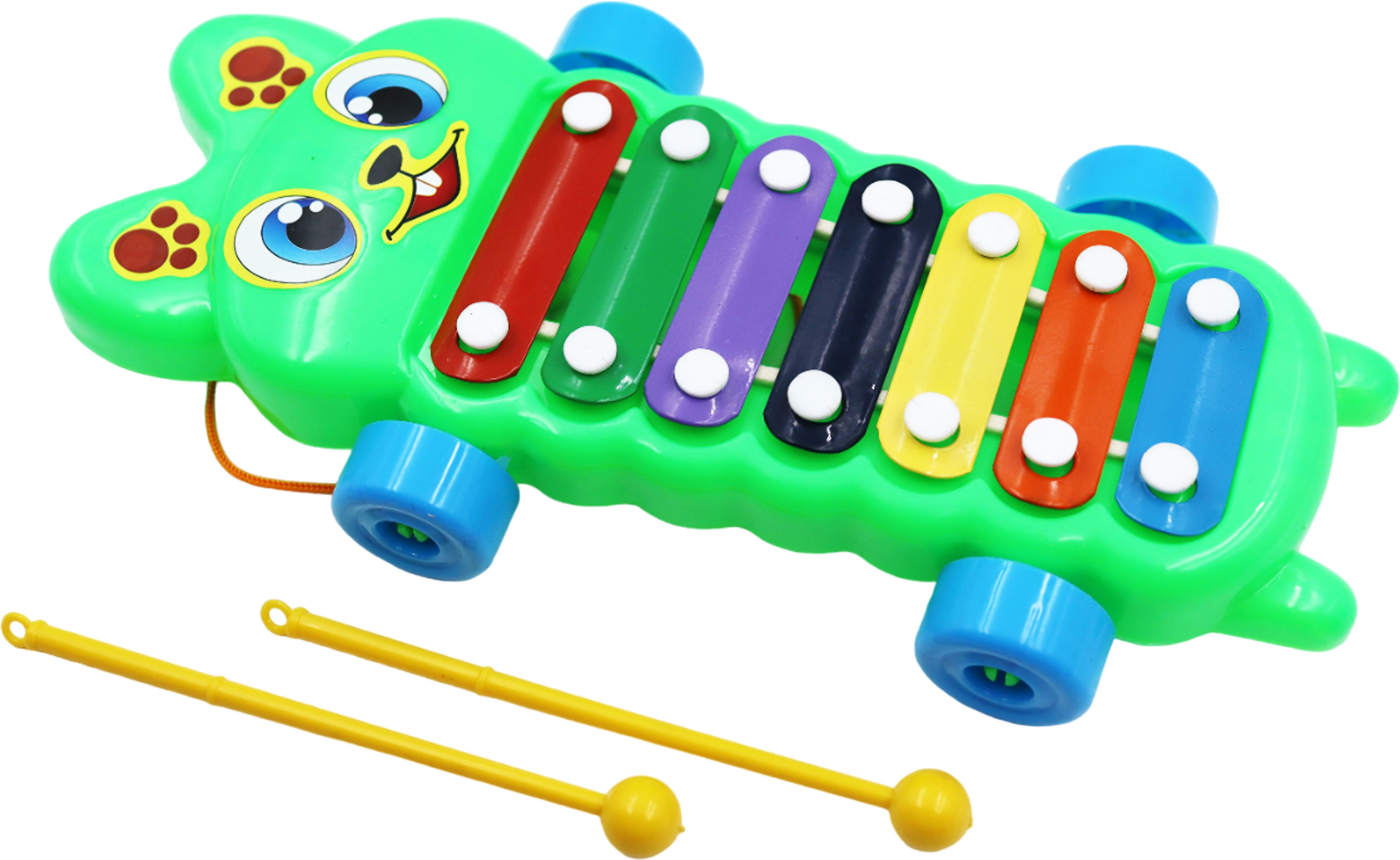 asian King Musical Pull Along Xylophone With 2 Mallets For Kids Fun Activity and Play-picture-18