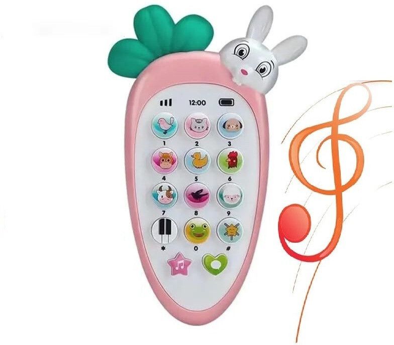 pluspoint Rabbit Musical Phone Toy for Kids with Animal Sound, 20 Songs & Chat Button|02-picture-23