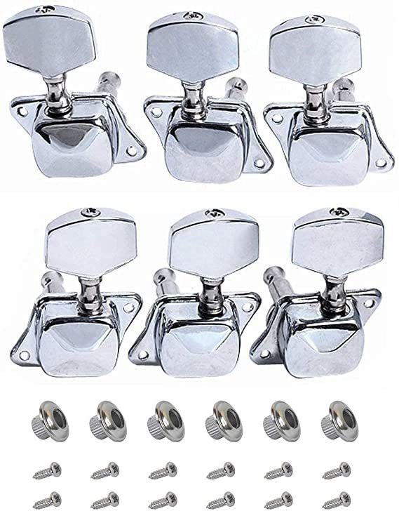 maxxlite 6pcs Semiclosed Tuners Tuning Pegs with Accs for Electric Acoustic Guitars-picture-24