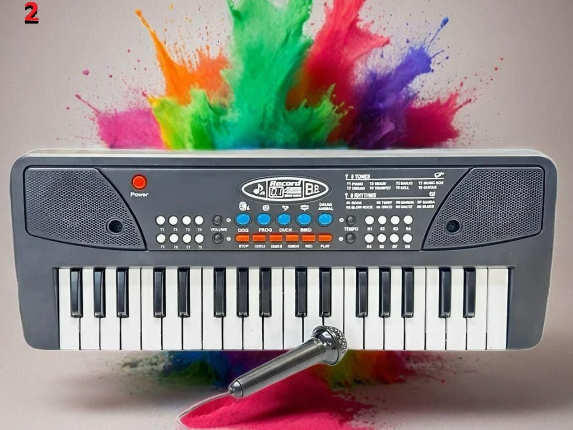 snm97 37-Key Musical Piano Keyboard with Microphone 430A1 Song Record Feaure_P322-picture-21