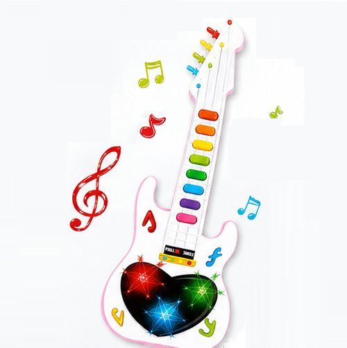 littlin Mini Musical 3D Guitar Toy with Light and Sound for Kids-picture-30