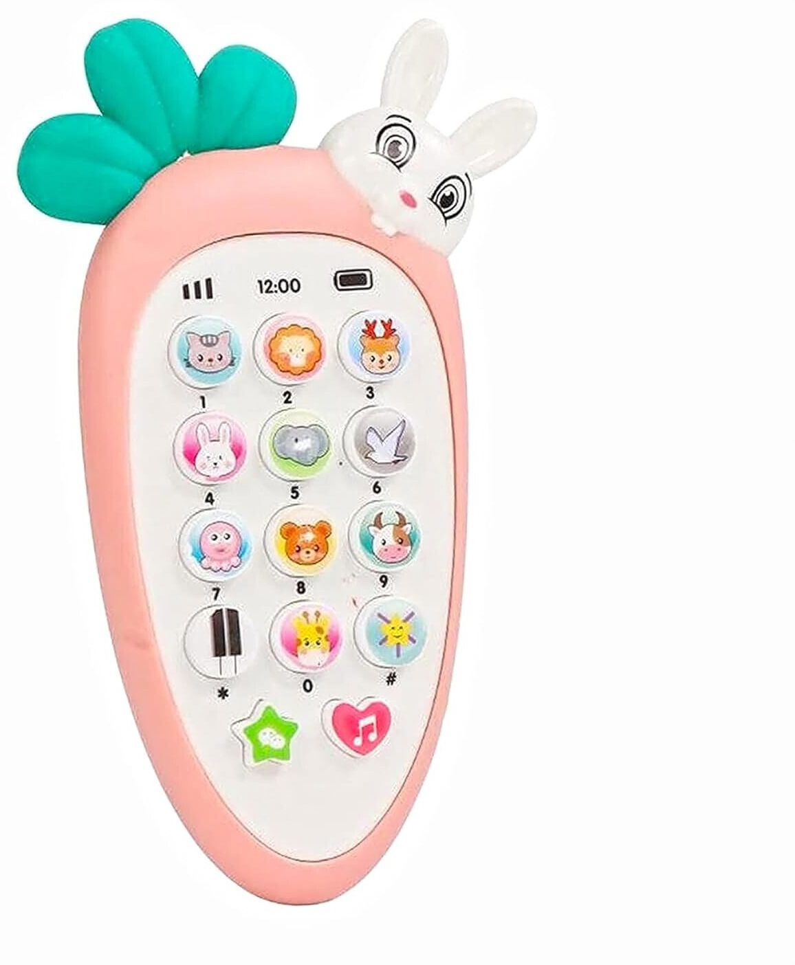Rabbit Shape Mobile Phone Toy with 20 Musical Songs-image-48