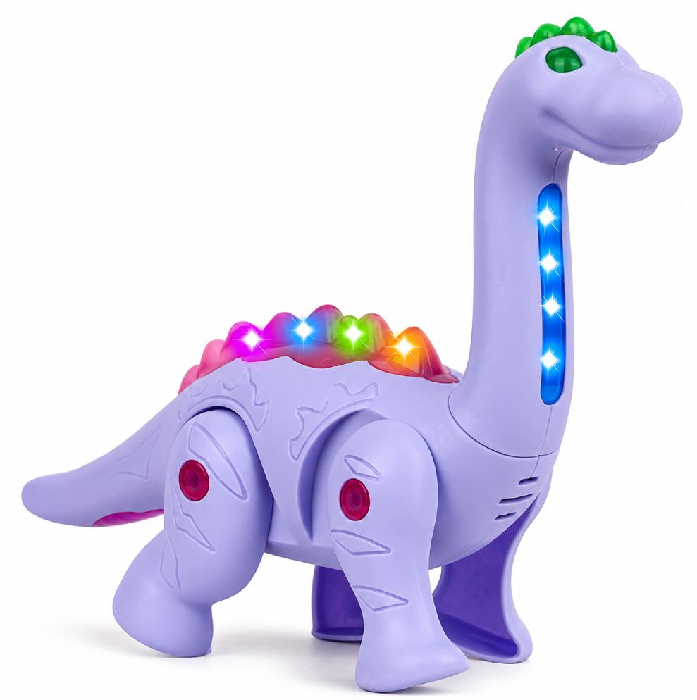 alvero Electric Musical Dinosaur Toy for Kids - Lights & Sound, Moving Battery Operated-picture-7