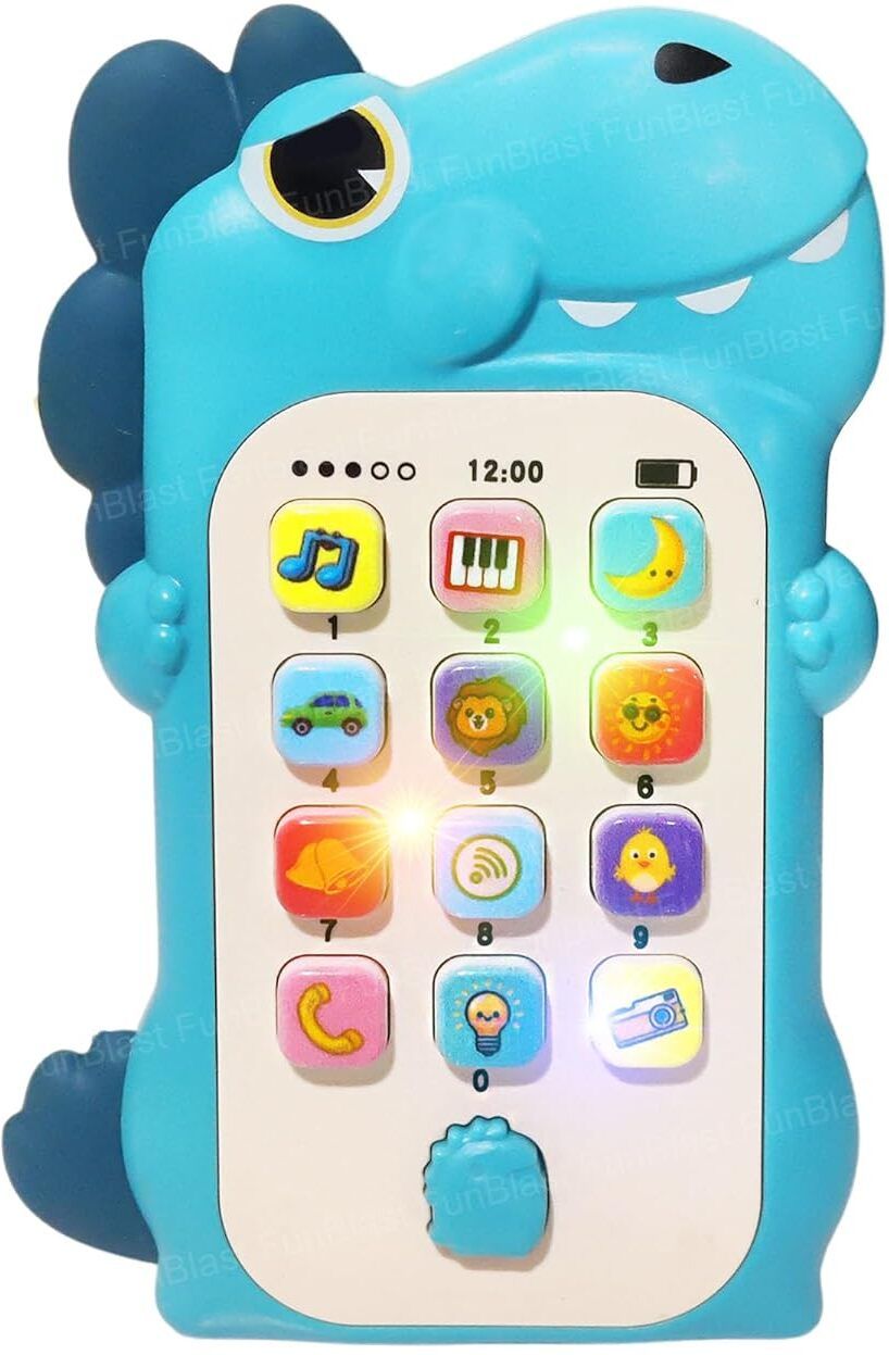 funblast Dinosaur Phone Toy for Kids - Musical Mobile with Light & Sound, Birthday Gifts-picture-37