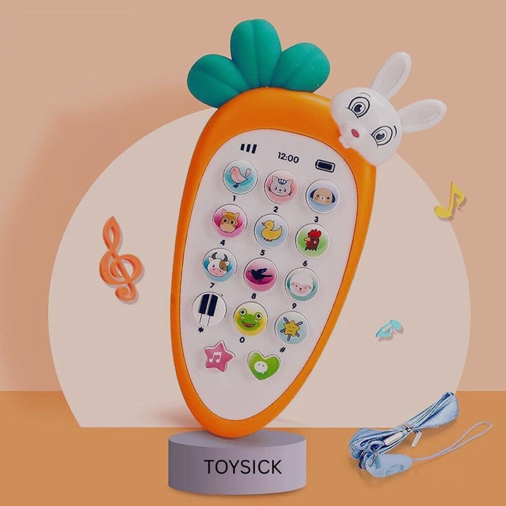 toysick Rabbit Phone Mobile Smart Phone Musical Sound & Light toy For Kids-picture-43