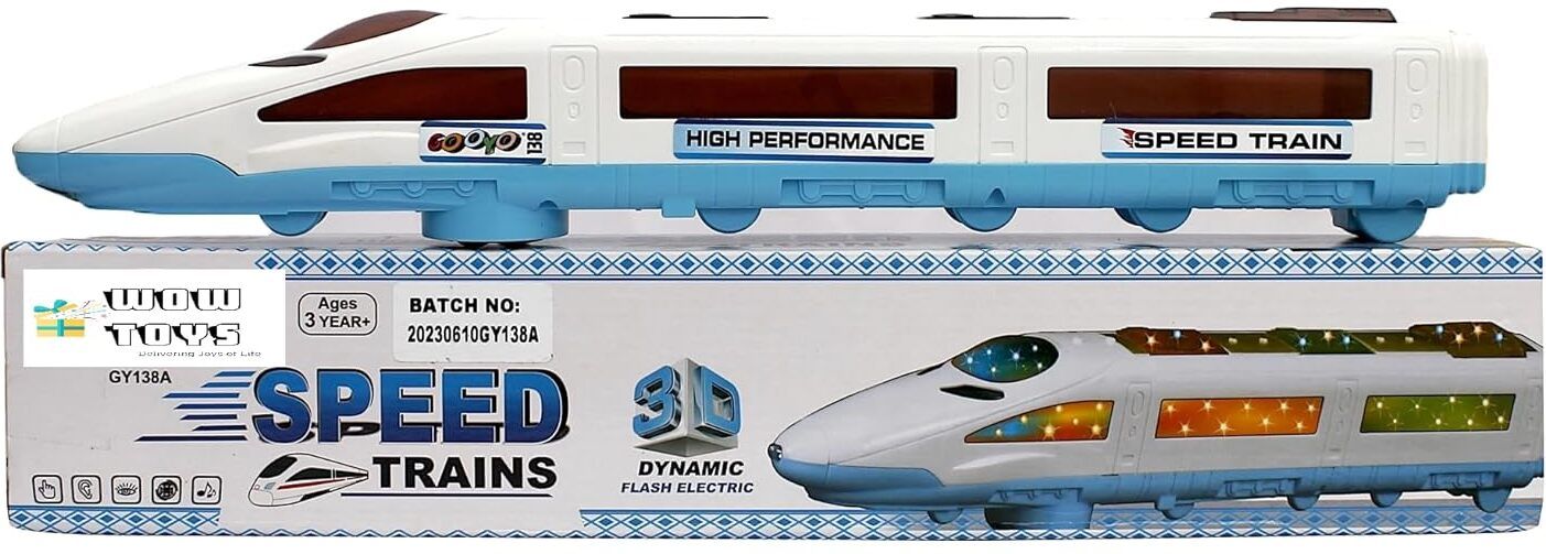 right search High Speed Bullet Train Toy - 3D Lighting and Musical Fun Sounds (Multicolor)-picture-18