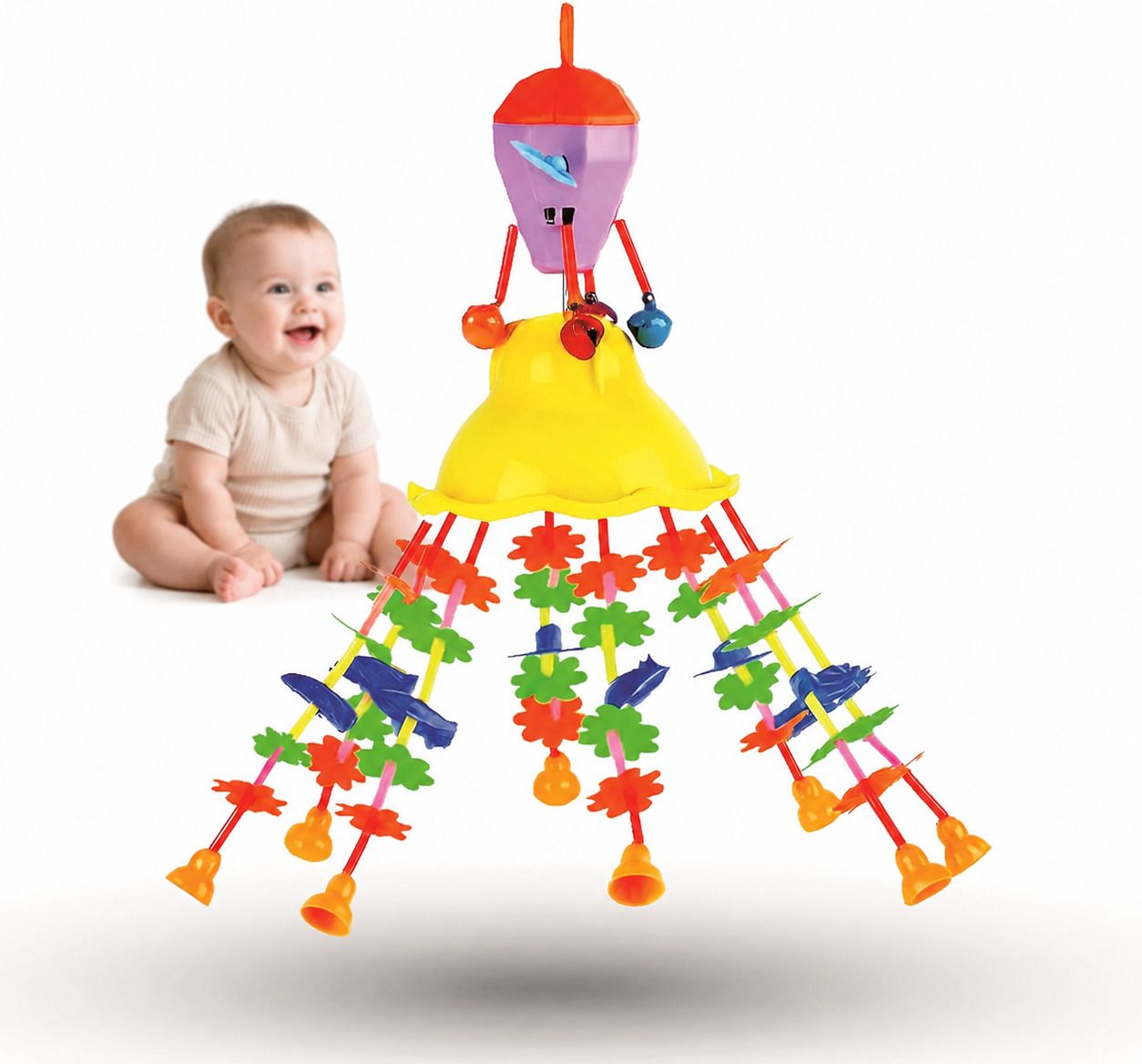maa momai toys Jumer Baby Jhula Activity Hanging Toy Set-picture-14