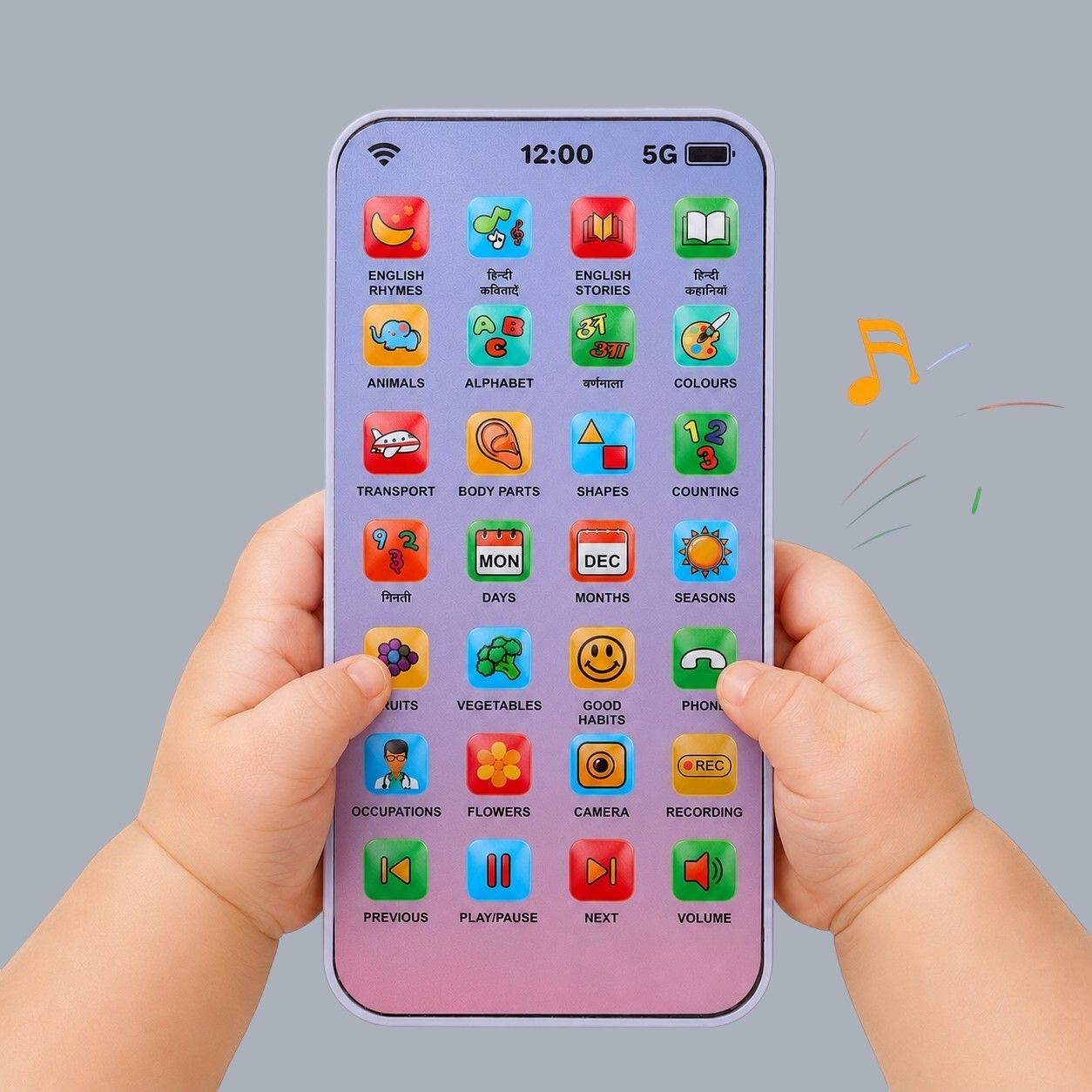 maa momai toys Kids Toys Mobile Phone for Preschool Learning Activities-picture-14